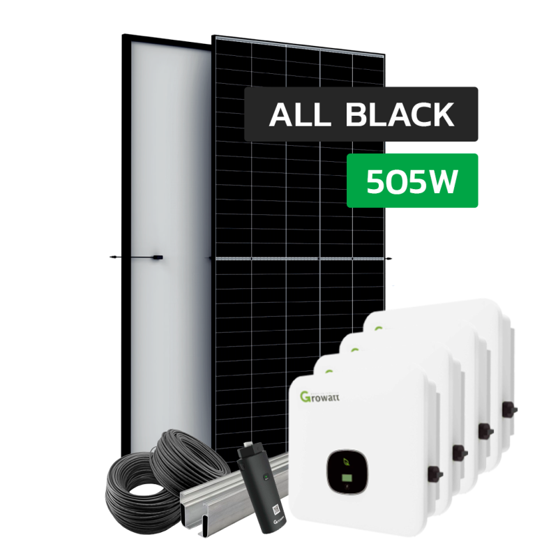 Komplet 100 kWp Growatt solcelleanlæg