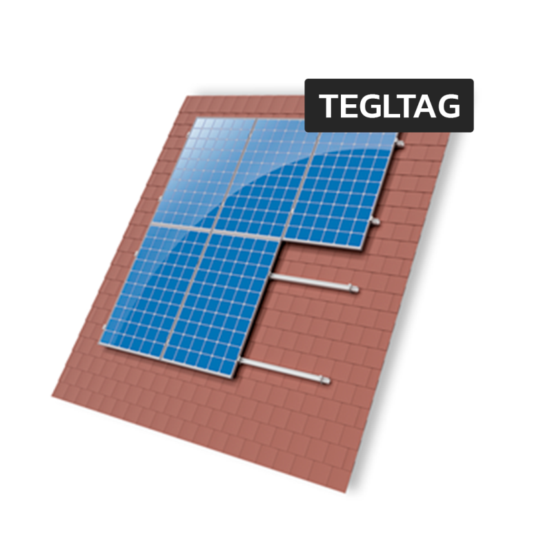 Komplet 10 Kwp Growatt Hybrid Solcelleanlæg Med 7,68 Kwh Batteri Til Alle Tagtyper