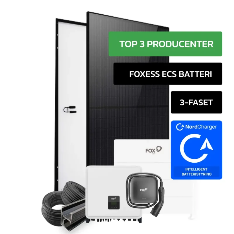 FoxESS Pro hybridpakke med ECS sort