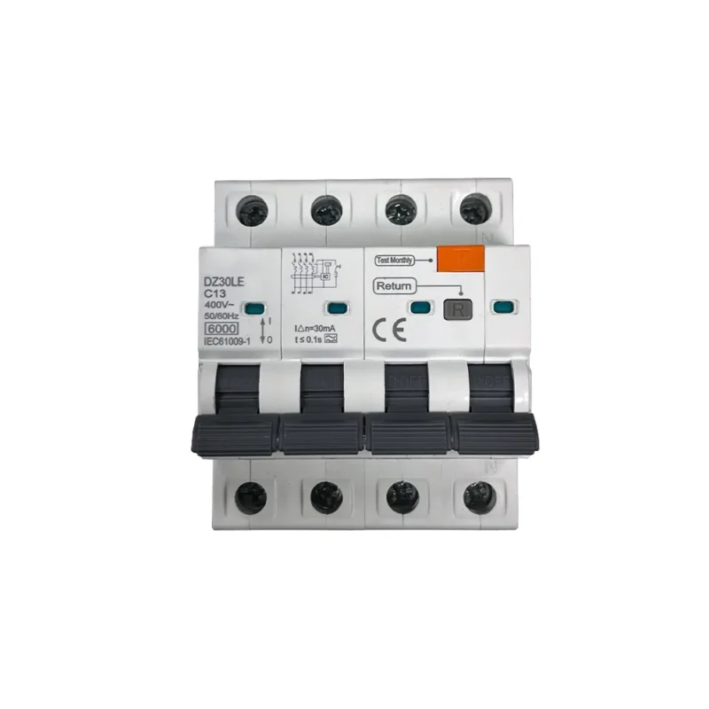 Lovpligtig RCD/RCBO beskyttelse til inverter 4P 16A 300mA klasse A 72 mm